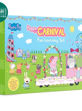 小猪佩琦学习小套装 Peppa Pig Peppa Loves Carnival Fun Learning Set 英文原版 儿童卡通动画小猪佩奇 童书 又日新