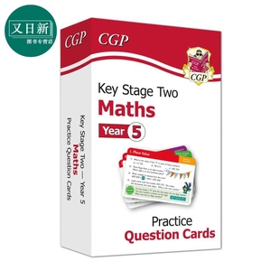 KS2 又日新 小学5年级英文教辅 Year CGP教辅 New Practice Maths 数学练习题卡 英国原版 Question 新版 Cards