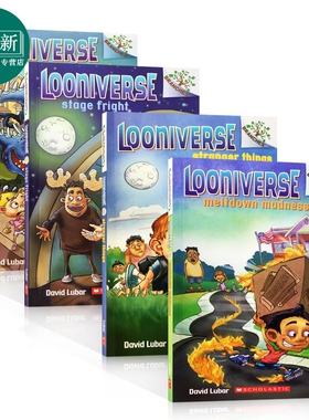怪诞世界1-4册 LOONIVERSE 学乐大树系列 儿童桥梁章节书 课外阅读读物 英文原版 7-12岁 Scholastic Branches