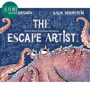 章鱼冒险 艺术家 英文原版 逃跑 真实故事 精装 Escape 进口童书 The 又日新 Artist 生动有趣引人入胜 儿童绘本故事书
