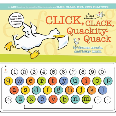 打字冒险书 Click Clack Quackity-Quack 英文原版 儿童早期学习 新奇趣玩学习游戏书 早教认知图画书 精品童书 又日新