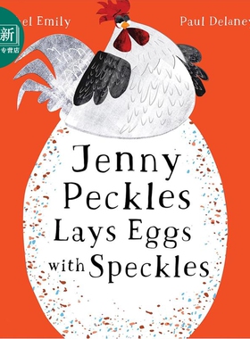 预售 小鸡珍妮的花斑蛋 Jenny Peckles lays eggs with speckles 英文原版 儿童绘本读物 搞笑图画故事书 进口童书 又日新