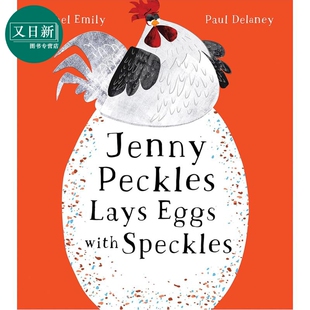 预售 小鸡珍妮的花斑蛋 Jenny Peckles lays eggs with speckles 英文原版 儿童绘本读物 搞笑图画故事书 进口童书 又日新