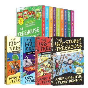 英文原版 The Storey Treehouse 小屁孩树屋历险记系列 疯狂树屋历险记 儿童章节冒险故事书 笑话书 6-12岁 树屋故事
