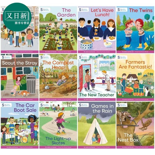 英文原版 我的字母和声音 自然拼读读物四阶Blue套装12本 5-6岁 My Letters and Sounds Phonics Phase Five Blue 又日新