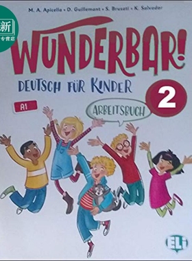 WUNDERBAR! 2 WB AUDIO CD 德语少儿教材 2级 练习册 音频CD ELI Publishing Group 又日新