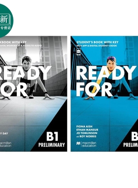 麦克米伦2025新版剑桥PET考试备考学生用书+练习册套装 含答案配电子书 Ready for B1 Preliminary Students Book 又日新
