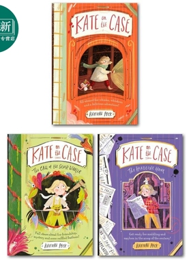 凯特大侦探1-3 共3册 Kate on the Case 英文原版 儿童侦探推理故事 章节小说 进口童书 7岁以上 Hannah Peck 又日新