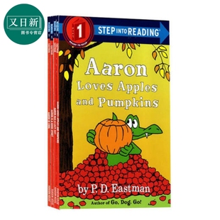 兰登分级阅读 之鳄鱼艾伦 4册 Step into Reading Level 1 Aaron IS COOL 美国主流分级读物 英文原版进口 儿童英语启蒙