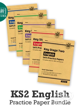 英国CGP教材 KS2 English SATS Practice Paper 英国小学毕业考试英语真题五册10套 10-11岁 含答案 配线上练习