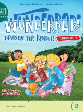 预售 WUNDERBAR! pre A1 德语少儿教材 预备级 学生书 ELI Publishing Group 又日新