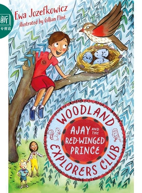 森林学校 阿杰与红翼王子 Ajay and the Red-winged Prince 英文原版进口 儿童小初文学黑白插图小说 推理探险故事 又日新