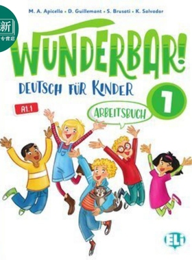 WUNDERBAR! 1 WB AUDIO CD 德语少儿教材 1级 练习册 音频CD ELI Publishing Group 又日新