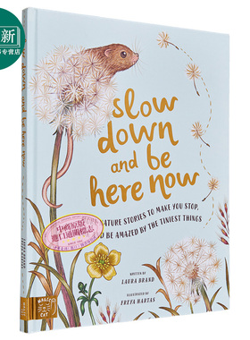 Freya Hartas Slow Down and Be Here Now 慢下来 在这里 英文原版 进口图书 儿童绘本 大自然动植物图画书 又日新