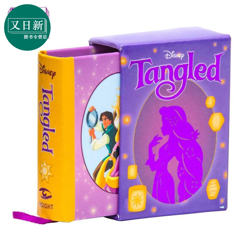 迪士尼长发公主 迷你书 魔发奇缘 英文原版 Disney Tangled Tiny Book Insight Editions 又日新