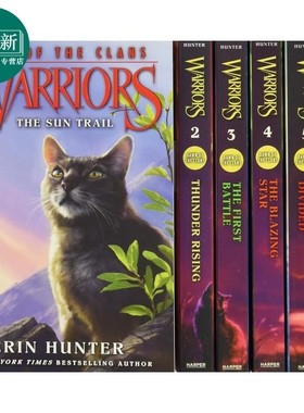 猫武士五部曲 族群黎明套装1-6 Warriors Dawn of the Clans Box Set Volumes 1 to 6 英文原版 儿童文学章节小说 又日新