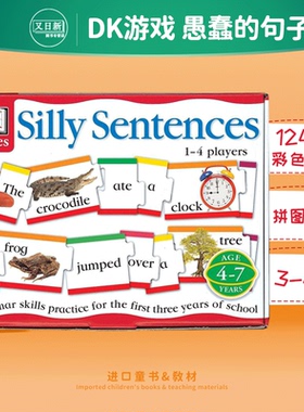 预售 DK Games DK游戏愚蠢的句子书 Silly Sentences Book Supplement 亲子英语学习英文语法句子 英文原版 3-6岁