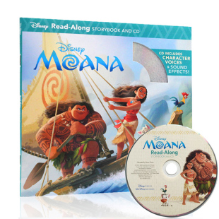 预售 Moana 英文原版 海洋奇缘 阅读学习英语辅助图画书 书 Read 迪士尼独立阅读系列 along 附CD