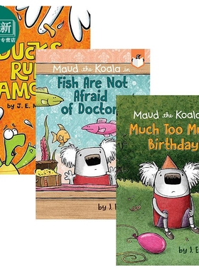 企鹅桥梁小读本 树熊墨德3册套装 Maud the koala 英文原版 进口图书 儿童绘本 故事图画书 独立阅读 J E Morris