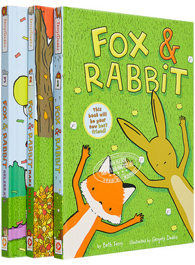 Gergely Dudas Fox & Rabbit 狐狸与兔子系列1-3 Beth Ferry 图画小说 儿童漫画故事书 6岁以上 英文原版进口 又日新