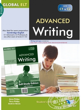 Advanced Writing CEFR C1&C2 Self-study edition 高级写作C1&C2自学套装 英语考试写作 含范文 12岁以上