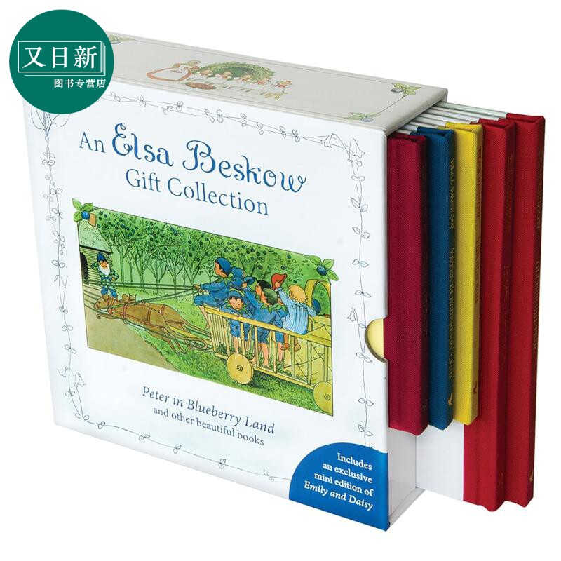 艾莎贝斯寇5册珍藏礼盒《蓝莓地里的彼得》和其他美丽的书籍An Elsa Beskow Gift Collection 英文原版 儿童读物 又日新