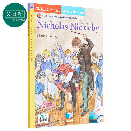 Nicholas Nickleby 尼古拉斯·尼克比 英式英语 分级读物 B2级 Global ELT Graded Reader 配在线音频不含CD