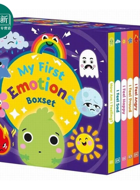 DK启蒙表情包套装 1-9 DK First Emotions collection boxset 1-9 英文原版 儿童情绪学习绘本 亲子共读 进口童书 又日新