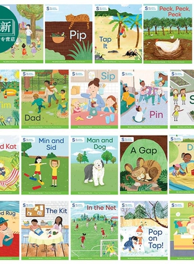 英文原版我的字母和声音 自然拼读读物一阶Pink A套装19本 4-5岁My Letters and Sounds Phonics Phase Two Pink A 又日新