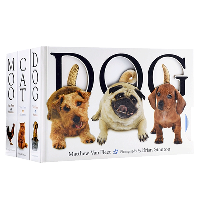 家畜猫狗大厚开本纸板3册