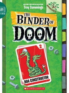 The Binder Of Doom 2 Boa constructor 学乐大树 毁灭笔记第二季2 英文原版 儿童小初文学 桥梁章节书 又日新