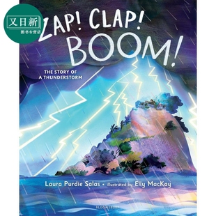 雷雨的故事 Zap Clap Boom The Story of a Thunderstorm 英文原版 儿童绘本故事 探讨雷暴的科学原理 进口童书 又日新