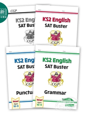英国CGP教材 New KS2 English SPaG SAT Buster Book 1 英国小学毕业英语考试SPaG备考练习册四册 语法+标点符号+拼写 10-11?