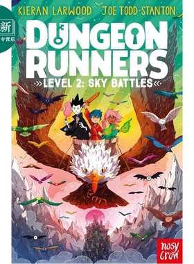 预售 奔跑者2 Dungeon Runners Sky Battles 英文原版 小初文学 儿童文学 奇幻冒险小说 章节故事书 情节丰富 插图精美 又日新