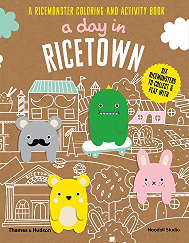 莱斯镇的一天 英文原版 a day in ricetown 主图场景绘画操作书 猜谜