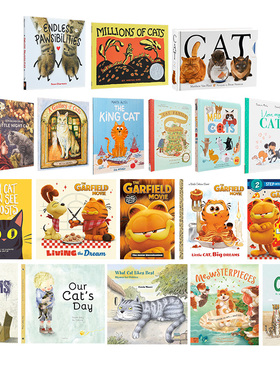 猫猫宠物主题儿童合集 英文原版 港台原版 绘本图画故事书 CAT Matthew Van Fleet 猫猫家族Cat Family 加菲猫Garfield 又日新