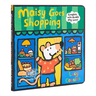 Maisy Goes Shopping: Complete with Durable Play Scene 小鼠波波商店剧场美版 低幼亲子启蒙绘本 纸板书 英文原版