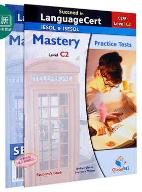 Succeed in LanguageCert CEFR C2 Practice Tests Self-study 朗思真题自学套装8套完整真题讲解IESOL iESOL带音频答案