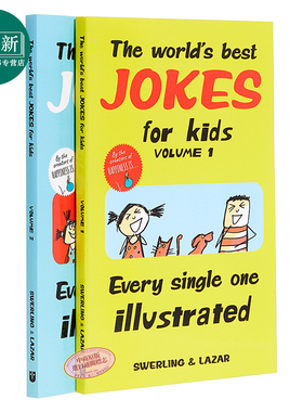 给孩子的笑话绘本 The Worlds Best Jokes for Kids   2册 幽默笑话 脑筋急转弯 英文原版 英语俚语学习 很好笑的笑话 又日新