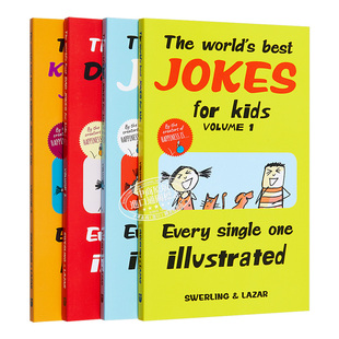 儿童插图幽默笑话书 Best Kids The 很好笑 for Jokes 现货 进口 英文原版 笑话全集4册 脑筋急转弯 World 又日新