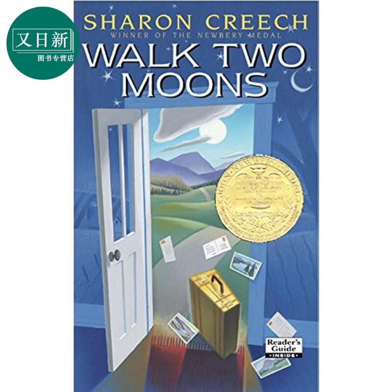 纽伯瑞：印第安人的麂皮靴（纽伯瑞金奖）Walk Two Moons 英文原版 儿童章节书 文学小说故事书 精品儿童读物 又日新图片