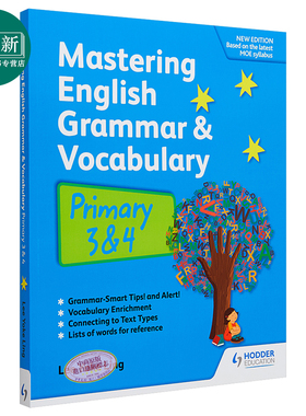 新加坡教辅Hodder Mastering English Grammar vocabulary P3&4 掌握英语语法与常考单词 小学三四年级 英文原版