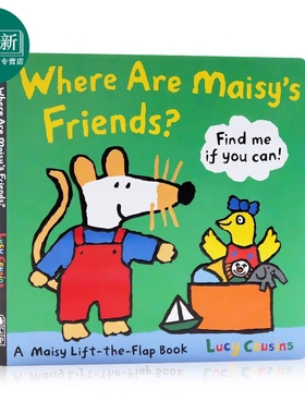Where Are Maisy's Friends 小鼠波波的朋友在哪里 低幼亲子启蒙故事绘本 纸板书 英文原版 2-4岁