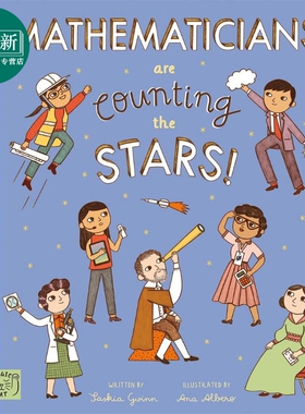 数星星的科学家 Mathematicians Are Counting the Stars英文原版 儿童绘本故事图画书 数学家的故事 精装童书 又日新