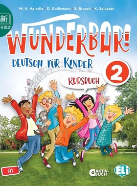 预售 WUNDERBAR! 2 德语少儿教材 2级 学生书 ELI Publishing Group 又日新