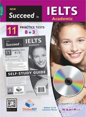 Succeed in IELTS Academic 11 (8+3) Practice Tests Self-Study Edition 雅思学术考试自学套装 含答案 12岁以上
