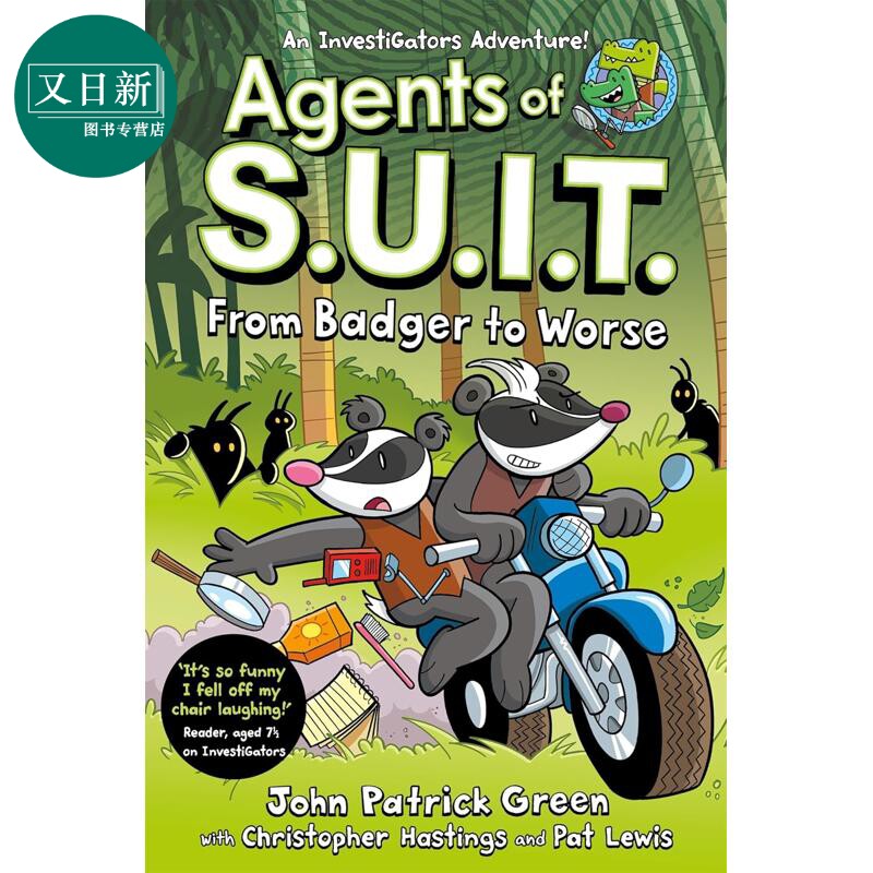 变色龙特工2 Agents of S.U.I.T. From Badger to Worse 英文原版小初文学 儿童漫画故事搞笑侦探推理探险7岁以上 又日新