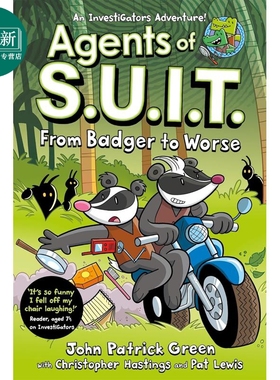 变色龙特工2 Agents of S.U.I.T. From Badger to Worse 英文原版 儿童漫画故事 搞笑侦探推理探险 进口 7岁以上 又日新