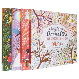 Story Orchestra 故事管弦乐队系列音乐绘本4册套装 一日四季 天鹅湖 胡桃夹子 动物狂欢节 Jessica Courtney
