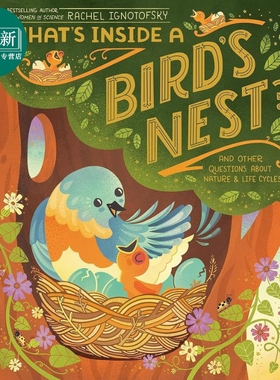 鸟巢的构造 Rachel Ignotofsky Whats Inside A Birds Nest英文原版 儿童科普绘本 动物图画书 精装进口童书4-7岁 又日新